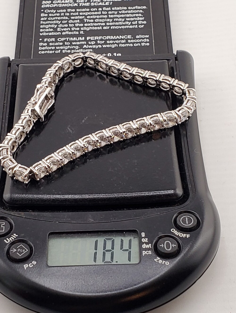 Sterling Silver CZ Tennis Bracelet - Picture 10 of 10